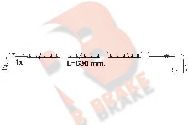 R BRAKE 610591RB Warning Contact, brake pad wear